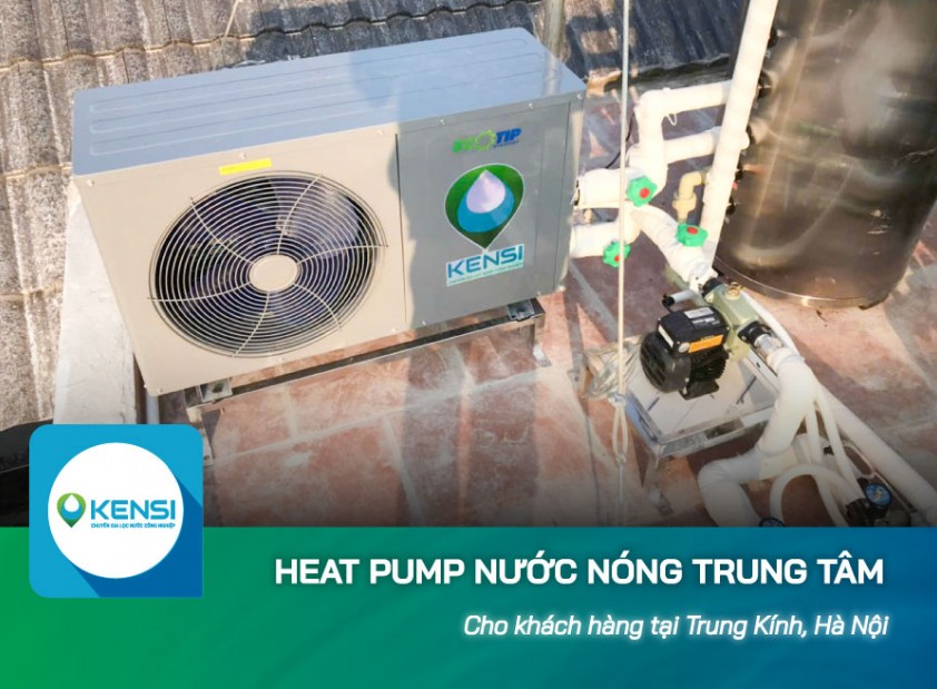 Lắp đặt lọc tổng và Heat Pump cho gia đình tại Trung Kính, Hà Nội