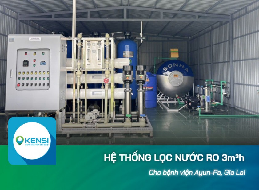 Lắp đặt hệ thống lọc nước công nghiệp RO cho bệnh viện Ayun-Pa, Gia Lai