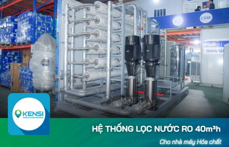 Nghiệm thu hệ thống lọc nước công nghiệp RO 40m3/h cho nhà máy hóa chất COREMAX