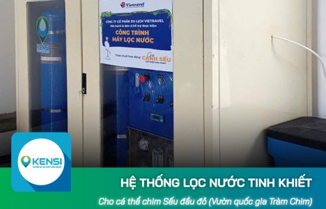 Lắp đặt hệ thống lọc nước công nghiệp RO cho vườn quốc gia Tràm Chim, Đồng Tháp