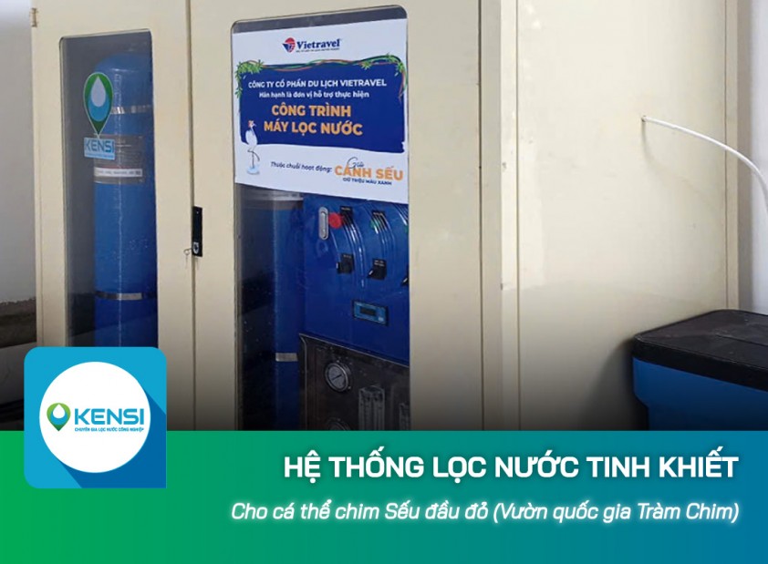 Lắp đặt hệ thống lọc nước công nghiệp RO cho vườn quốc gia Tràm Chim, Đồng Tháp