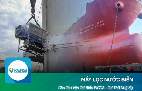 Lắp đặt máy lọc nước biển 500L/h cho tàu vận tải RICCA (Thổ Nhĩ Kỳ)