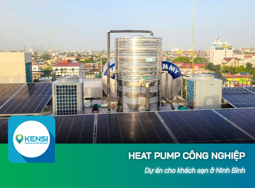 Lắp đặt Heat Pump công nghiệp cho khách sạn ở Ninh Bình