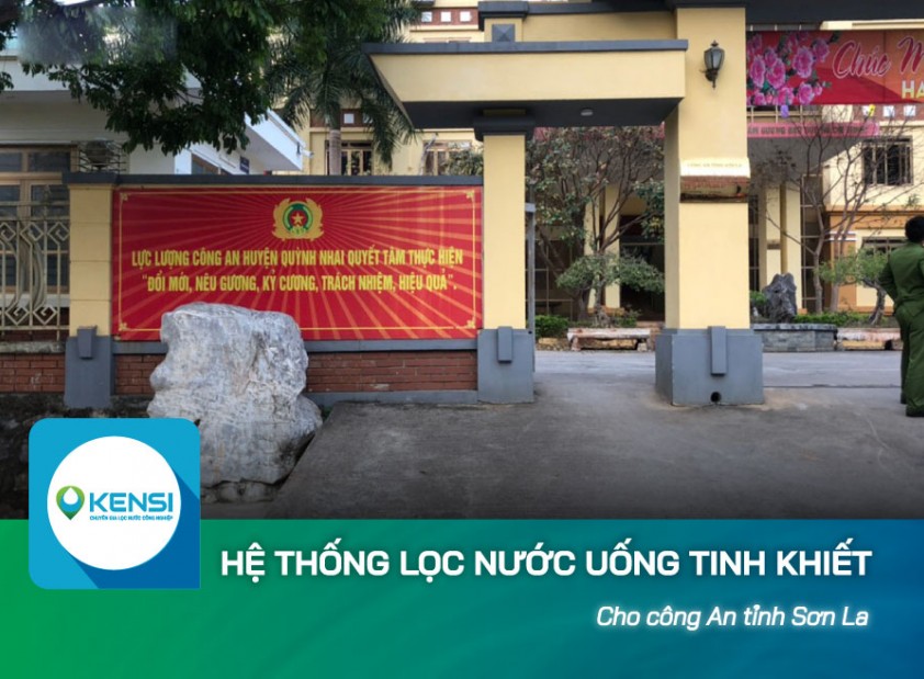 Lắp đặt máy lọc nước công nghiệp cho công an tỉnh Sơn La