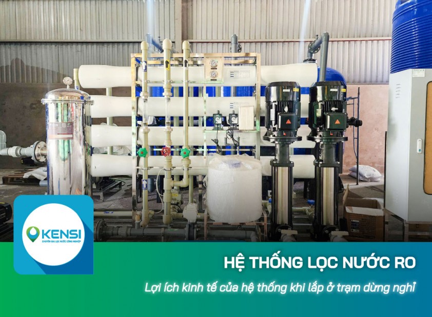 Lợi ích kinh tế hệ thống lọc nước công nghiệp RO lắp ở trạm dừng nghỉ