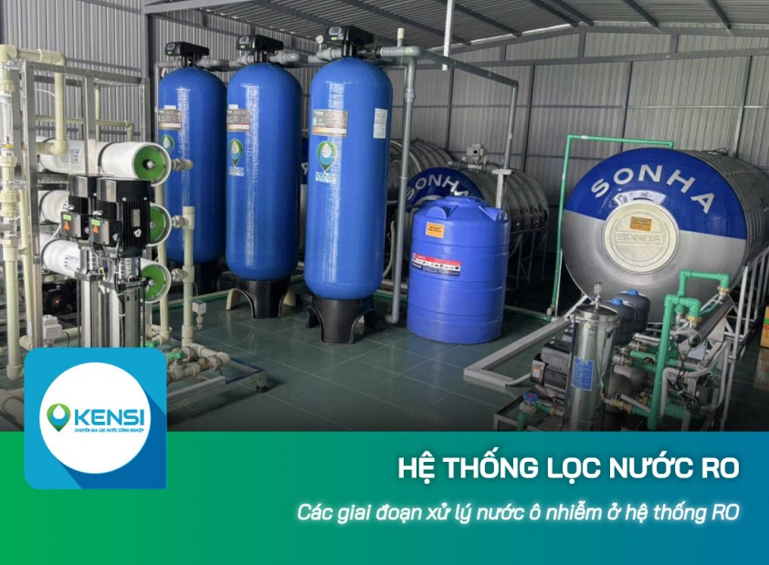 Các giai đoạn xử lý nước đầu nguồn của hệ thống lọc nước công nghiệp RO