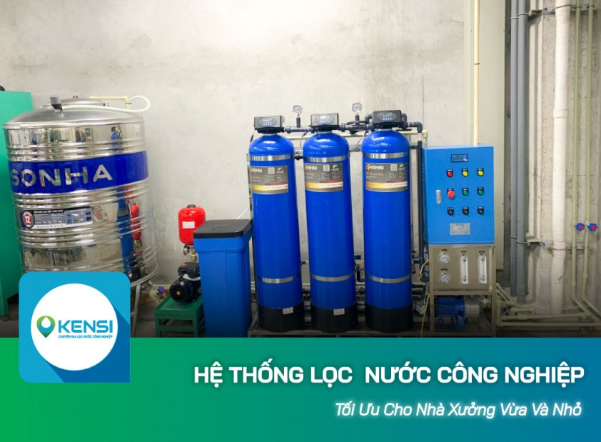 Hệ thống lọc nước công nghiệp RO 500L/h – Thiết kế tối ưu cho nhà xưởng vừa và nhỏ