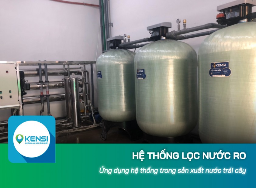 Ứng dụng hệ thống lọc nước công nghiệp RO trong sản xuất nước trái cây