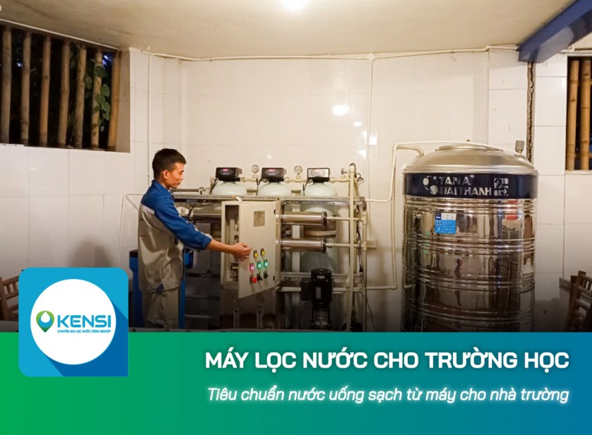 Tiêu chuẩn nước uống sạch từ máy lọc nước công nghiệp RO cho nhà trường