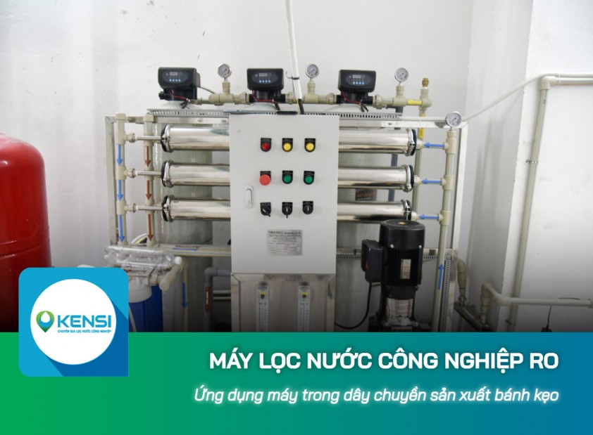 Ứng dụng máy lọc nước công nghiệp RO trong dây chuyền sản xuất bánh kẹo