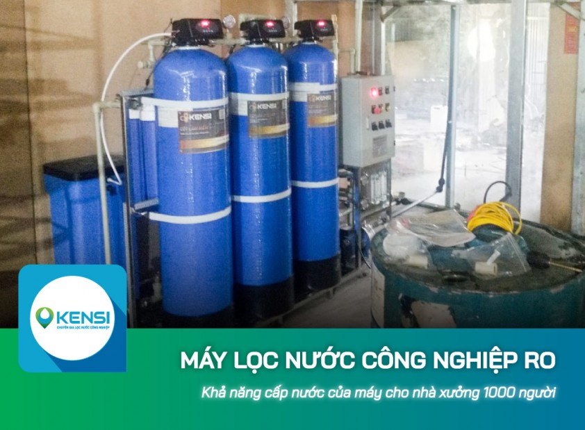 Khả năng cấp nước của máy lọc nước công nghiệp RO cho nhà xưởng 1000 người