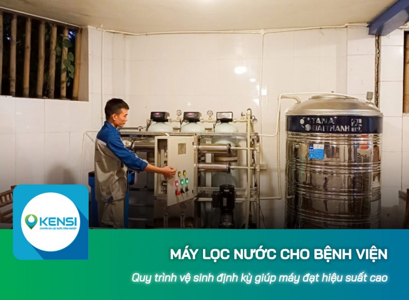 Quy trình vệ sinh định kỳ giúp máy lọc nước cho nhà xưởng đạt hiệu suất cao