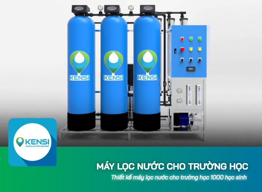 Thiết kế máy lọc nước cho trường học quy mô 1000 học sinh