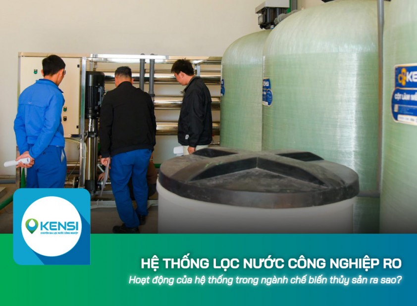 Hoạt động của hệ thống lọc nước công nghiệp RO trong ngành chế biến thủy sản