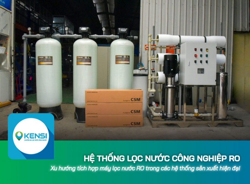 Xu hướng tích hợp hệ thống lọc nước công nghiệp RO trong các hệ thống sản xuất hiện đại