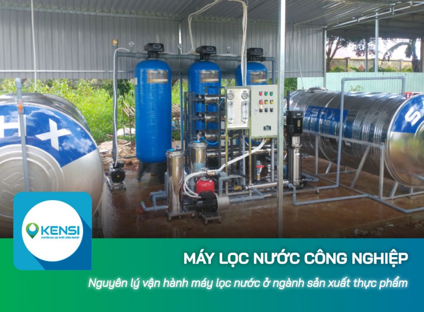 Nguyên lý vận hành máy lọc nước công nghiệp ở ngành sản xuất thực phẩm 