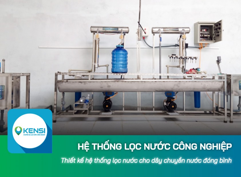 Thiết kế hệ thống lọc nước công nghiệp cho dây chuyền lọc nước đóng bình 