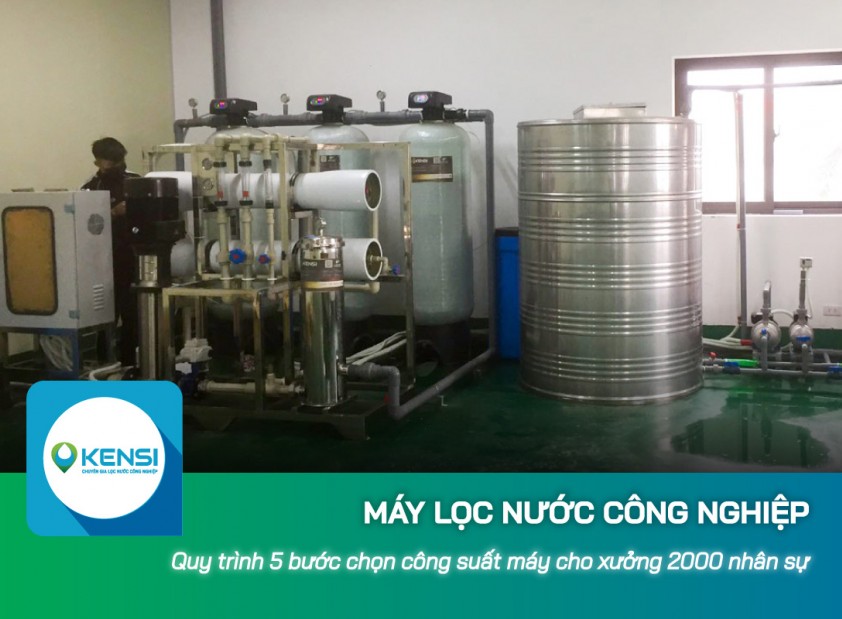 Quy trình 5 bước chọn công suất máy lọc nước công nghiệp cho xưởng 2000 nhân sự