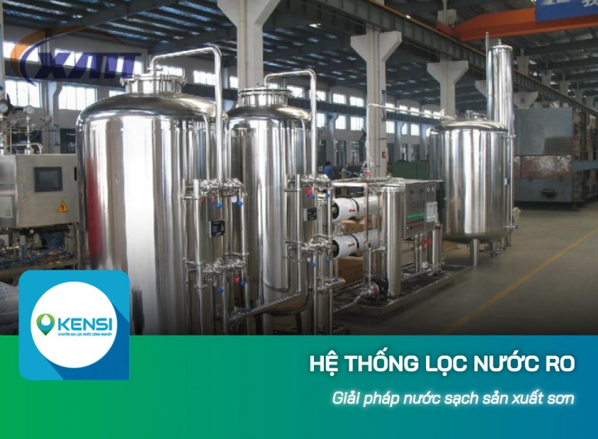 Ảnh hưởng nước ô nhiễm tới sản xuất sơn và giải pháp máy lọc nước công nghiệp 