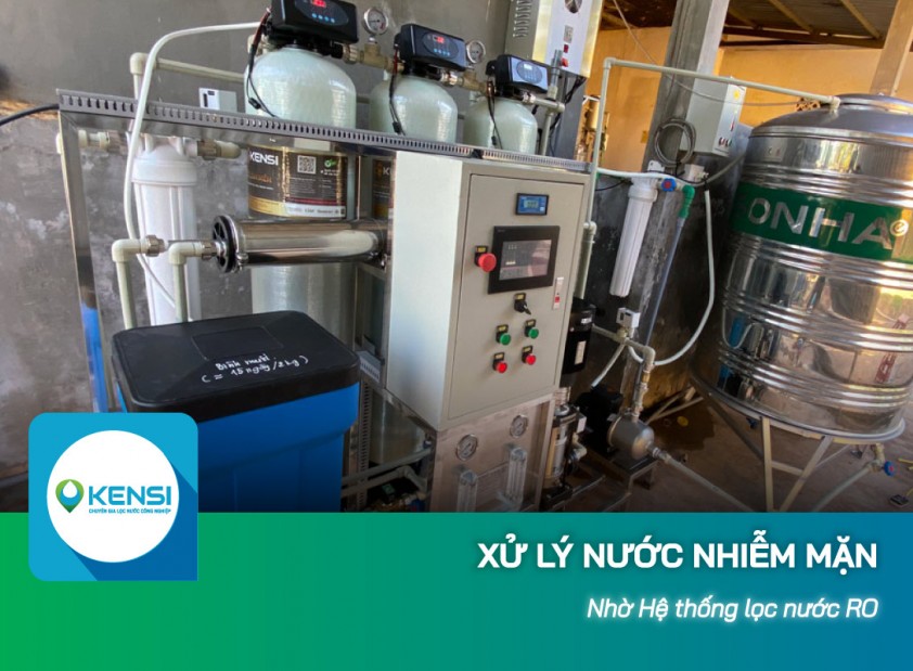 Xử lý nước nhiễm mặn bằng thiết bị lọc nước công nghệ RO