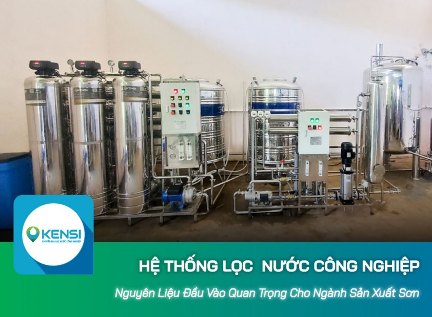 Máy lọc nước công nghiệp: Chìa khóa kiểm soát chất lượng trong sản xuất sơn