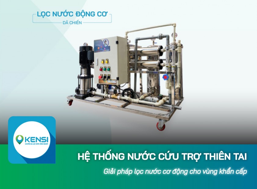 Hệ thống nước dành cho cứu trợ thiên tai - Giải pháp lọc nước cơ động cho vùng khẩn cấp 