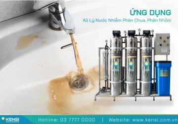 Hệ thống xử lí nước giếng khoan nhiễm phèn chua - phèn nhôm