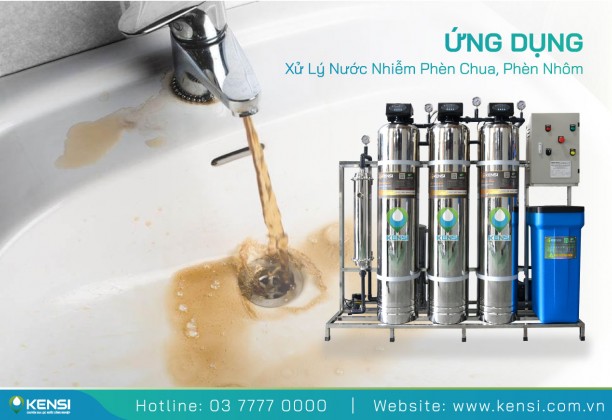 Hệ thống xử lí nước giếng khoan nhiễm phèn chua - phèn nhôm