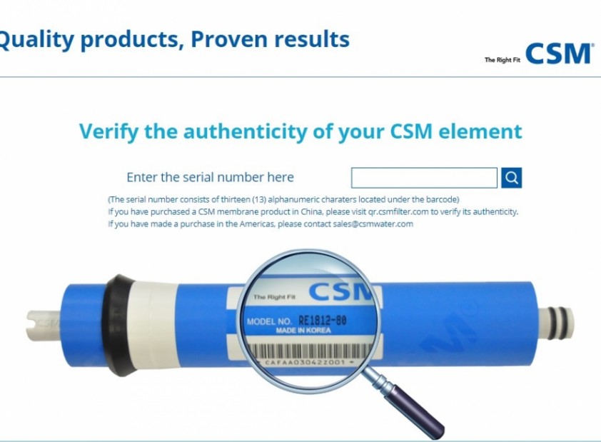 Đặc điểm nổi bật nhận diện trên màng lọc CSM chính hãng