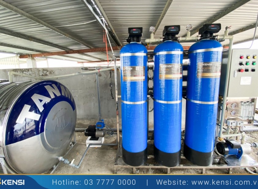Lắp đặt máy lọc nước công nghiệp RO 1000l/h cho công ty may Minh Anh