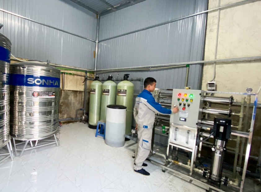Lắp đặt hệ thống lọc nước RO công nghiệp 2000l/h cho bệnh viện 331, Gia Lai