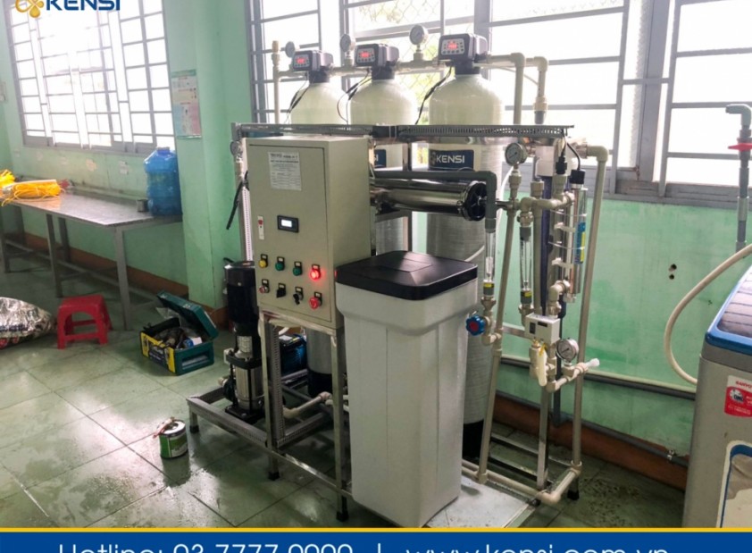 Lắp đặt máy lọc nước công nghiệp RO 250l/h cho trường mẫu giáo, tiểu học tại Gia Lai