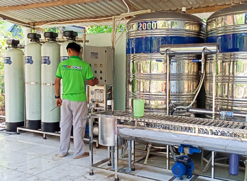 Nhà máy 3000 người dùng máy lọc nước công nghiệp RO công suất nào?