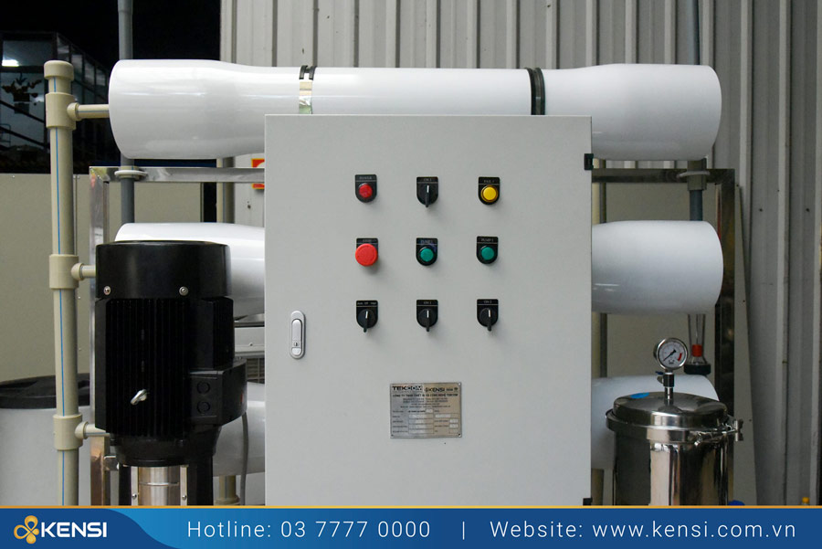 Hệ thống lọc nước RO 3000L/h tạo lượng nước lớn, phục vụ mọi nhu cầu ở nhà máy