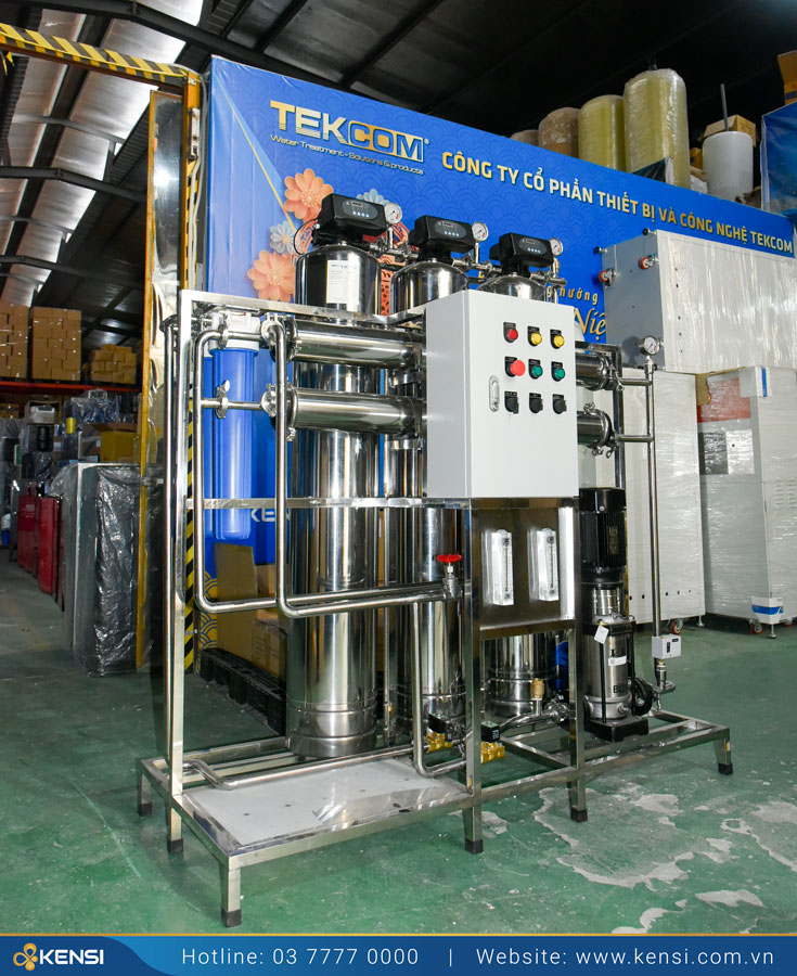 Hệ thống lọc nước RO công nghiệp 500l/h rút ngắn thời gian xử lý nước so với các phương pháp truyền thống