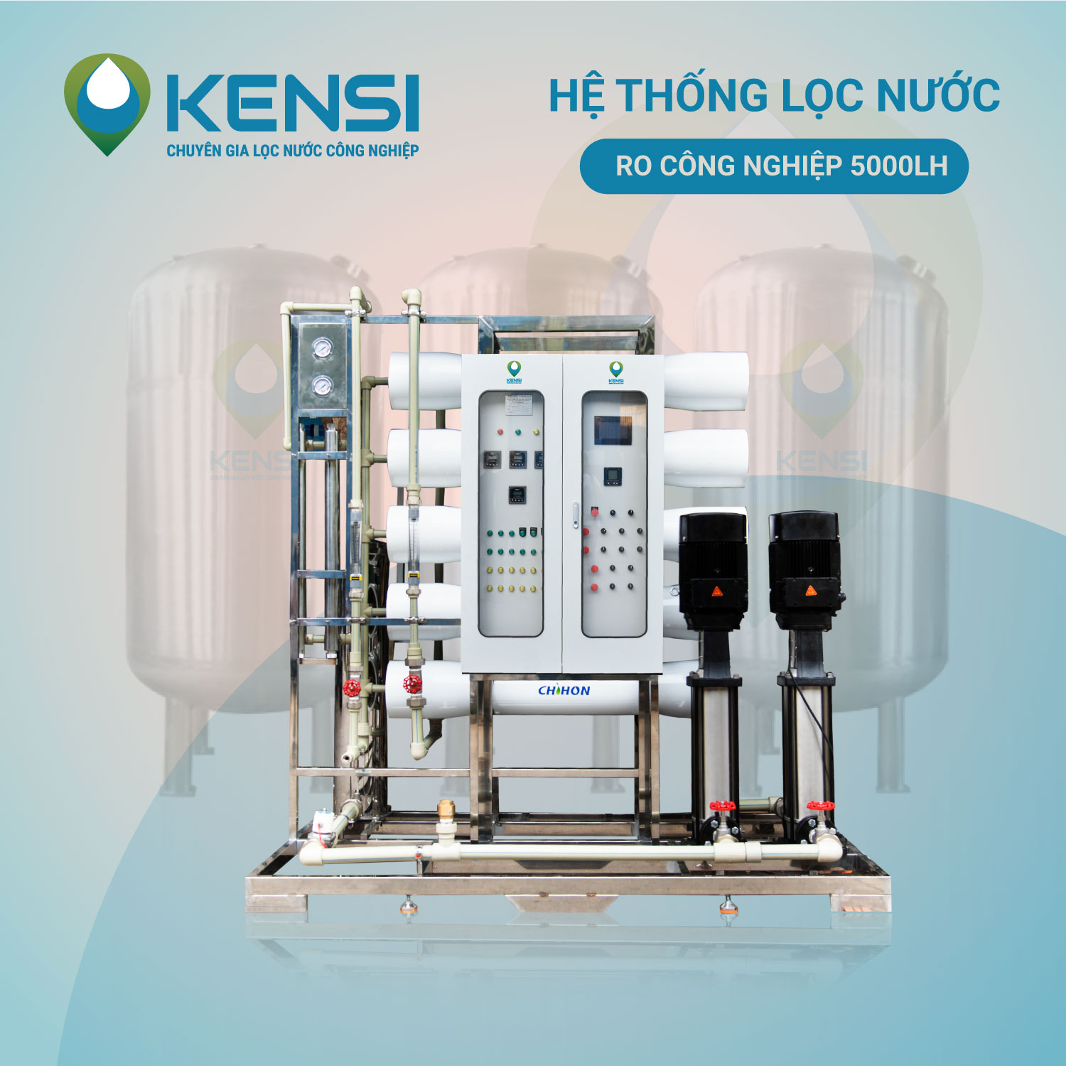Hệ thống lọc nước RO công nghiệp 5000l/h