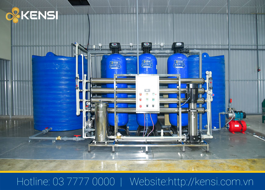 Hệ thống lọc nước RO 2000L/H cho sản xuất sơn