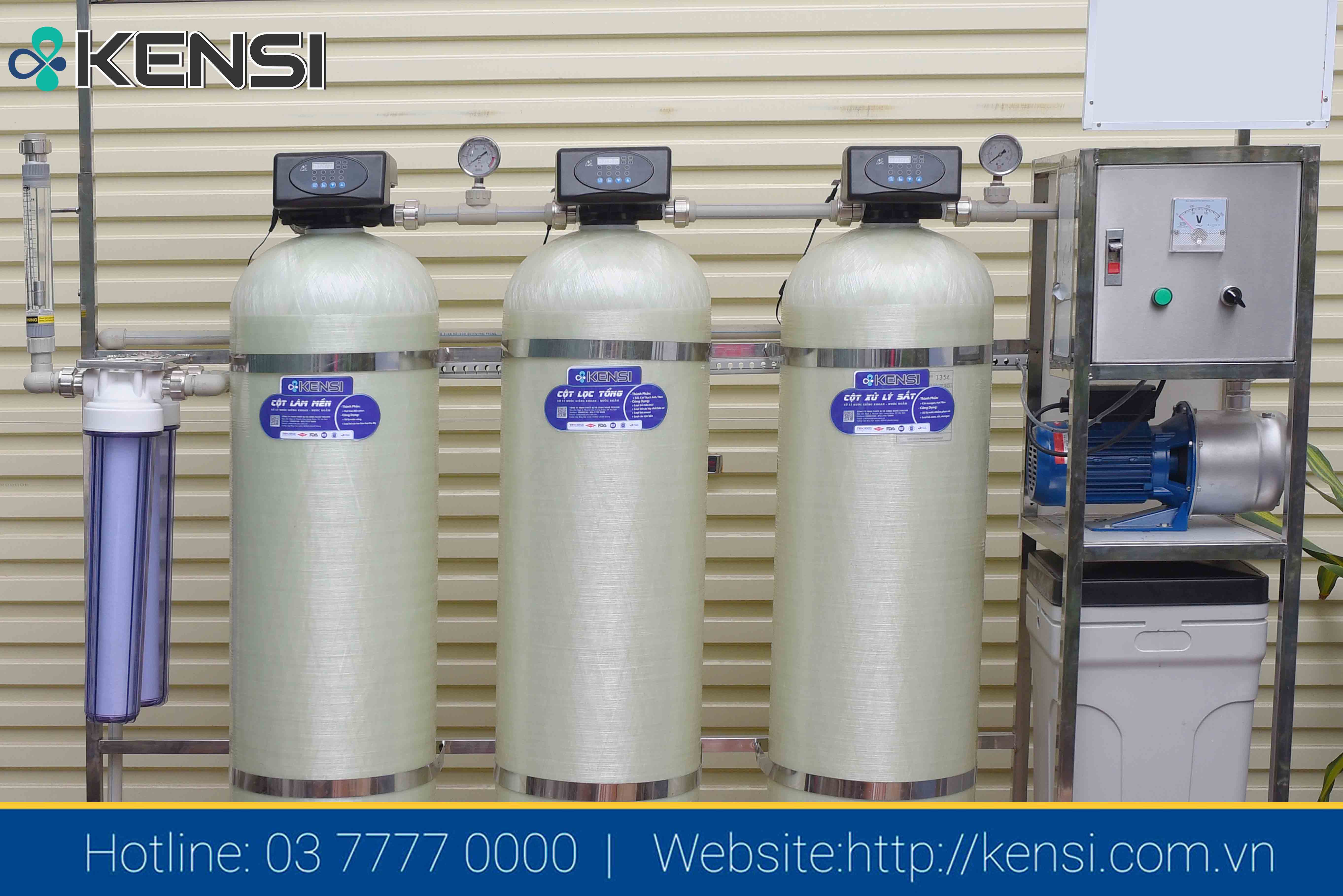 Hệ thống lọc tổng xử lý nguồn nước nhiễm phèn