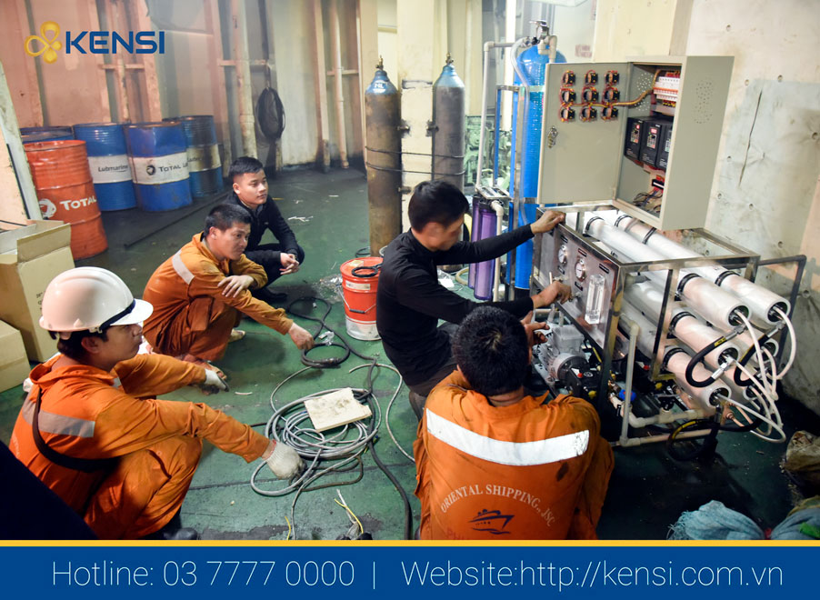 Quá trình lắp đặt và vận hành hệ thống lọc nước biển