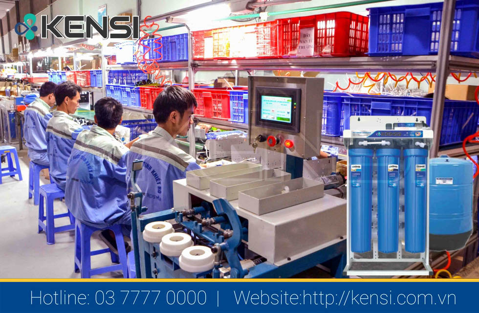 Máy lọc nước bán công nghiệp 30L/h tại kho xưởng Tekcom