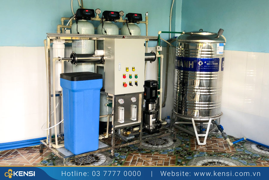 Tekcom lắp đặt hệ thống máy lọc nước cho trường học ở Long An