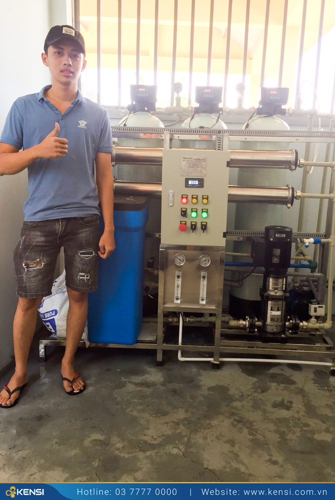 Tekcom lắp đặt máy lọc nước công nghiệp 500L/H cho Trung tâm xã hội tỉnh Bình Thuận
