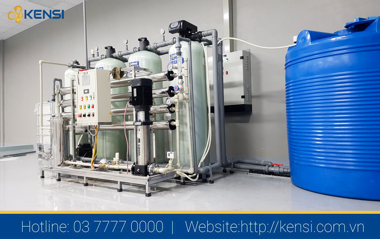 Hệ thống lọc nước công nghiệp cung cấp nước tinh khiết cho nhà máy sản xuất