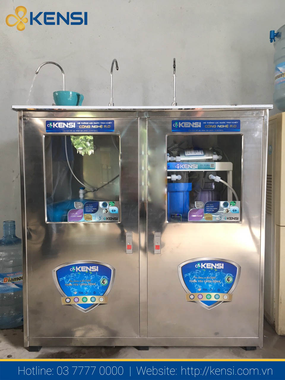 Máy lọc nước RO bán công nghiệp 03 vòi