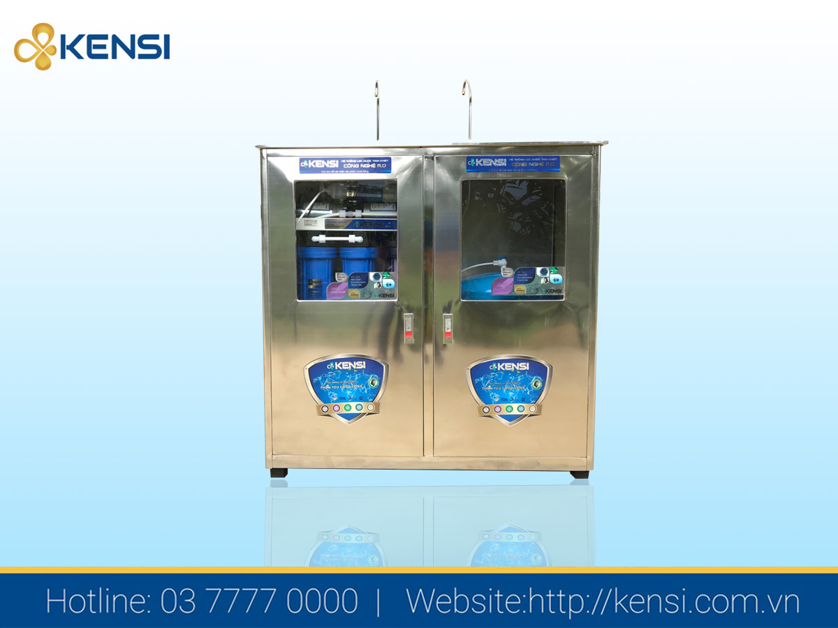 Hình ảnh máy lọc nước bán công nghiệp lắp đặt cho nhà xưởng