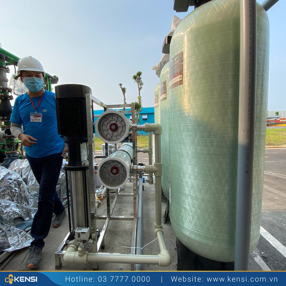 Tekcom lắp đặt hệ thống lọc nước RO công nghiệp 3000l/h cho nhà máy ô tô Vinfast ở Hải Phòng
