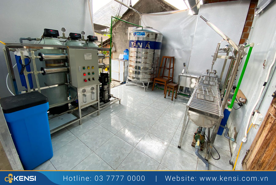 Hệ thống lọc  nước RO phục vụ sản xuất nước đóng chai, đóng bình