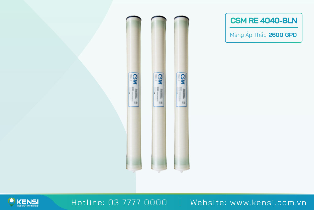 Màng lọc RO CSM 4040-BLN áp thấp cho nguồn nước sạch công nghiệp chất lượng cao