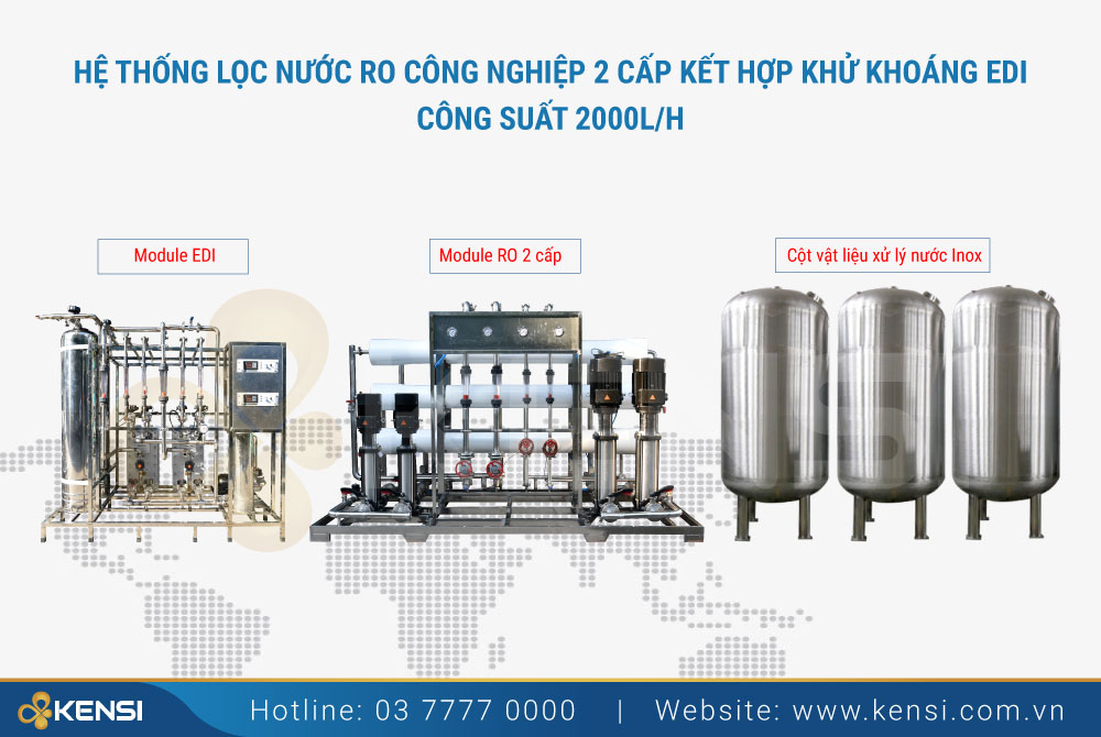 hệ thống máy lọc nước cho bệnh viện công suất 1500 L/h