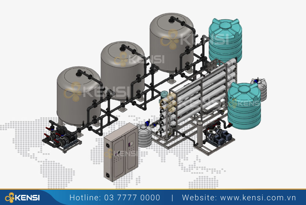 giải pháp lọc nước cấp tinh khiết RO cho khu công nghiệp